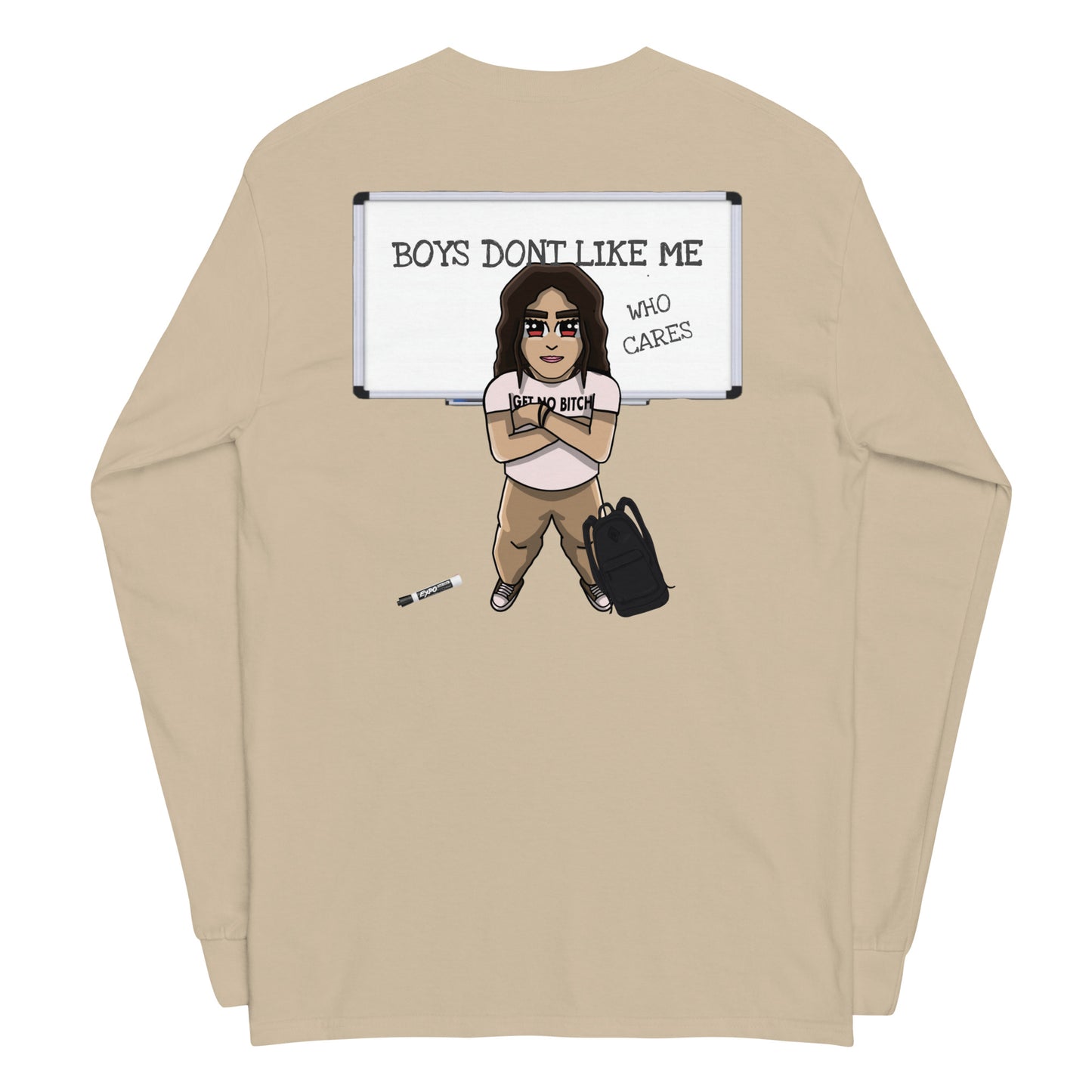 Boys Dont Like Me Graphic Long Sleeve Shirt