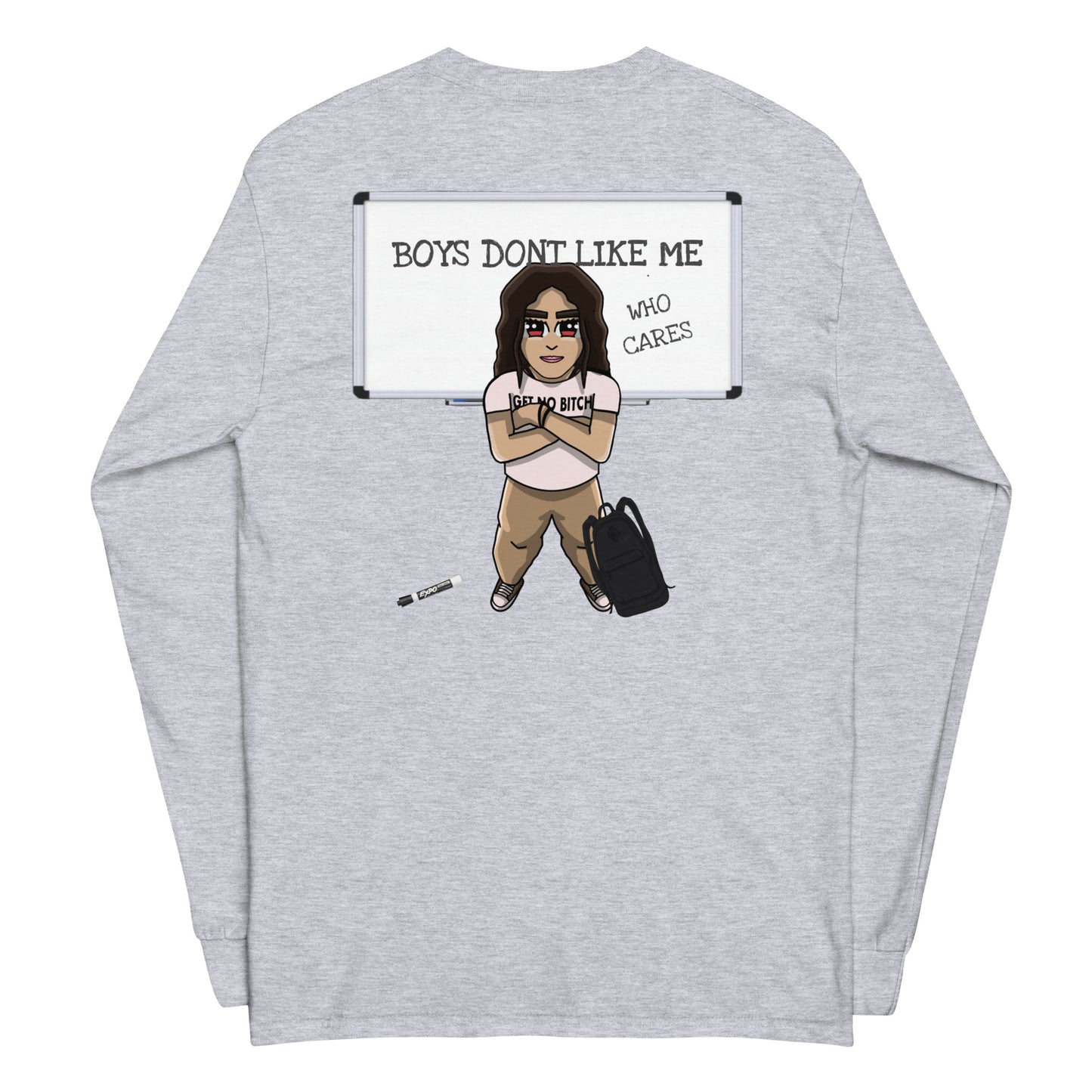 Boys Dont Like Me Graphic Long Sleeve Shirt