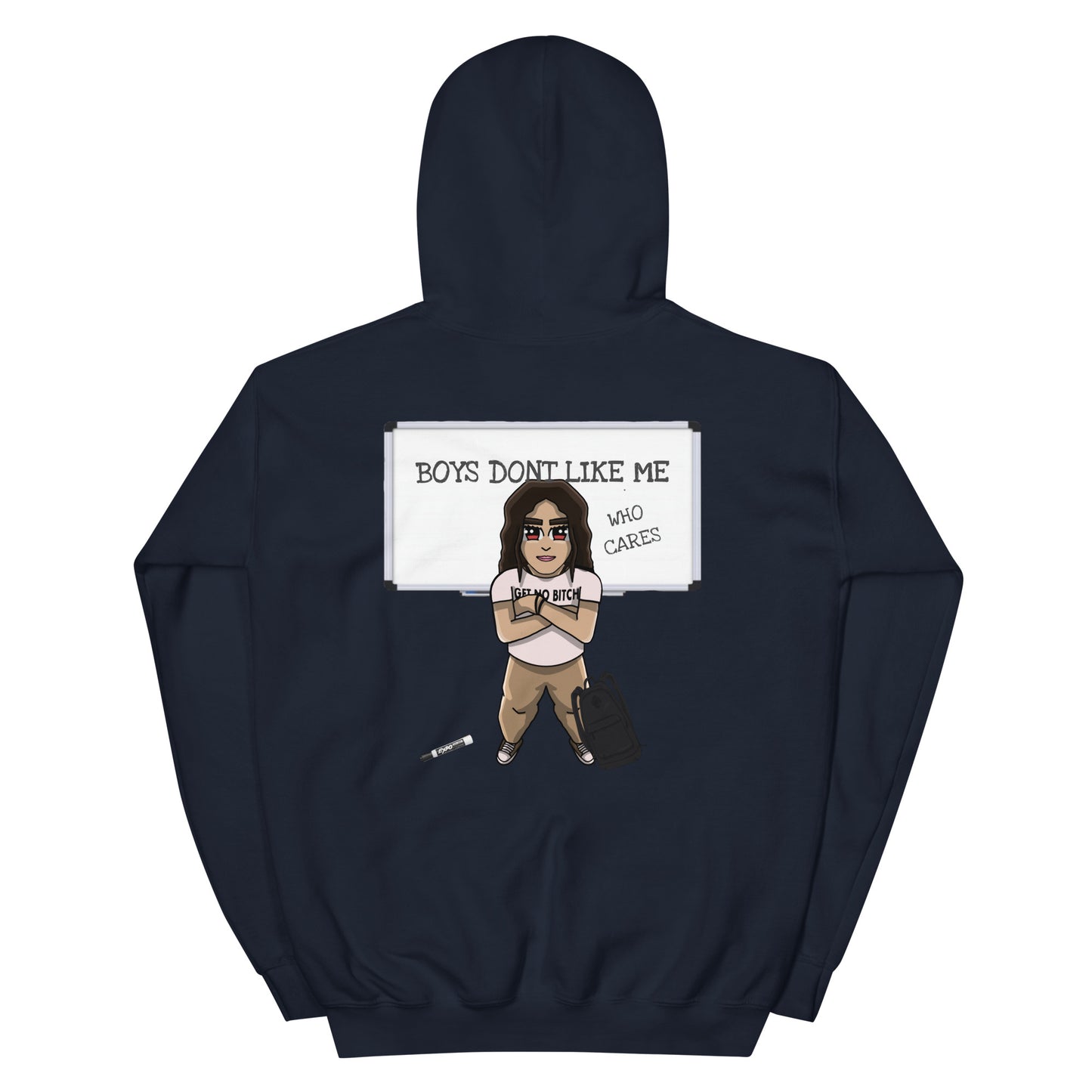 Boys Dont Like Me Graphic Hoodie