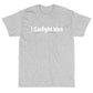 Gaslight Men WHITE TEXT Short Sleeve T-Shirt