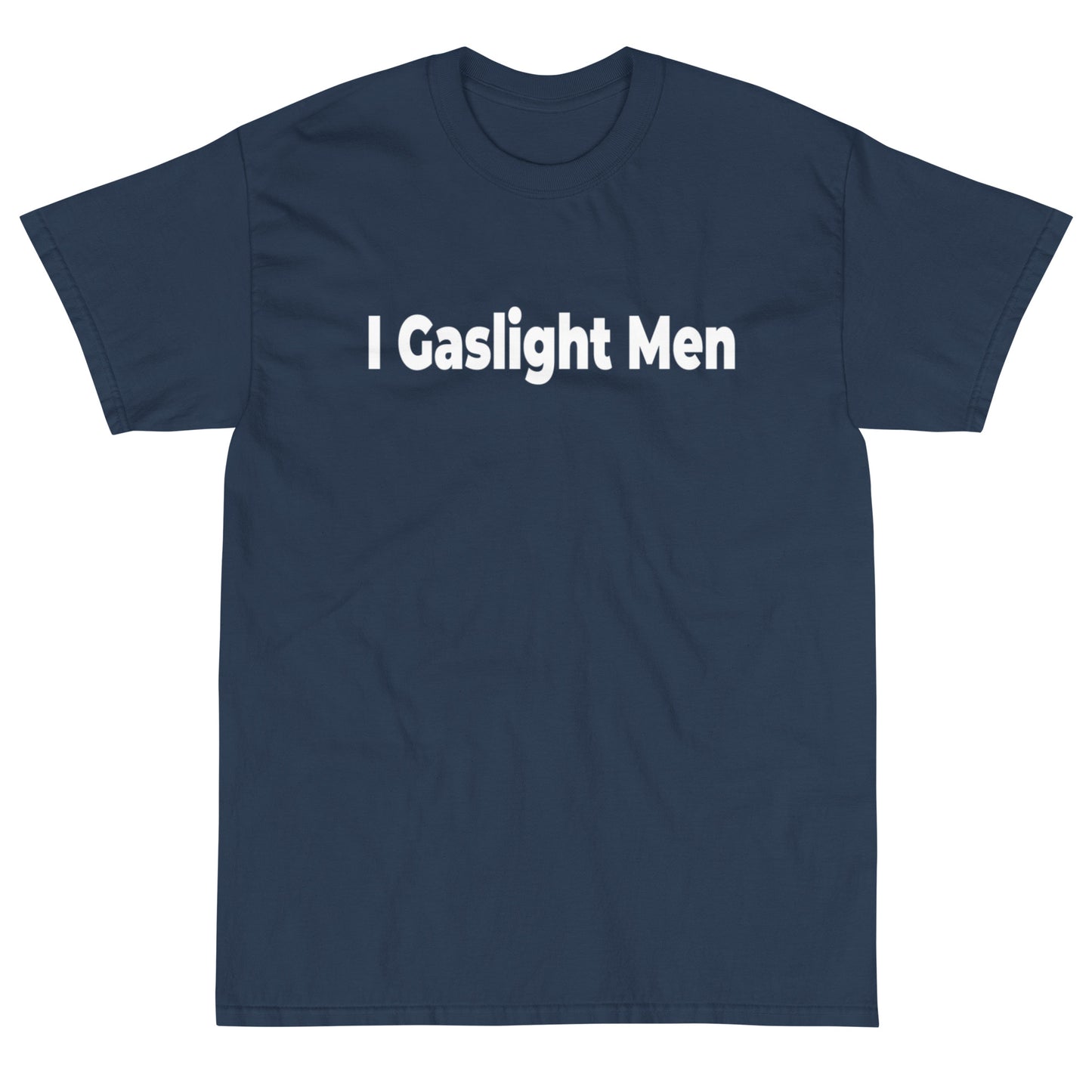 Gaslight Men WHITE TEXT Short Sleeve T-Shirt