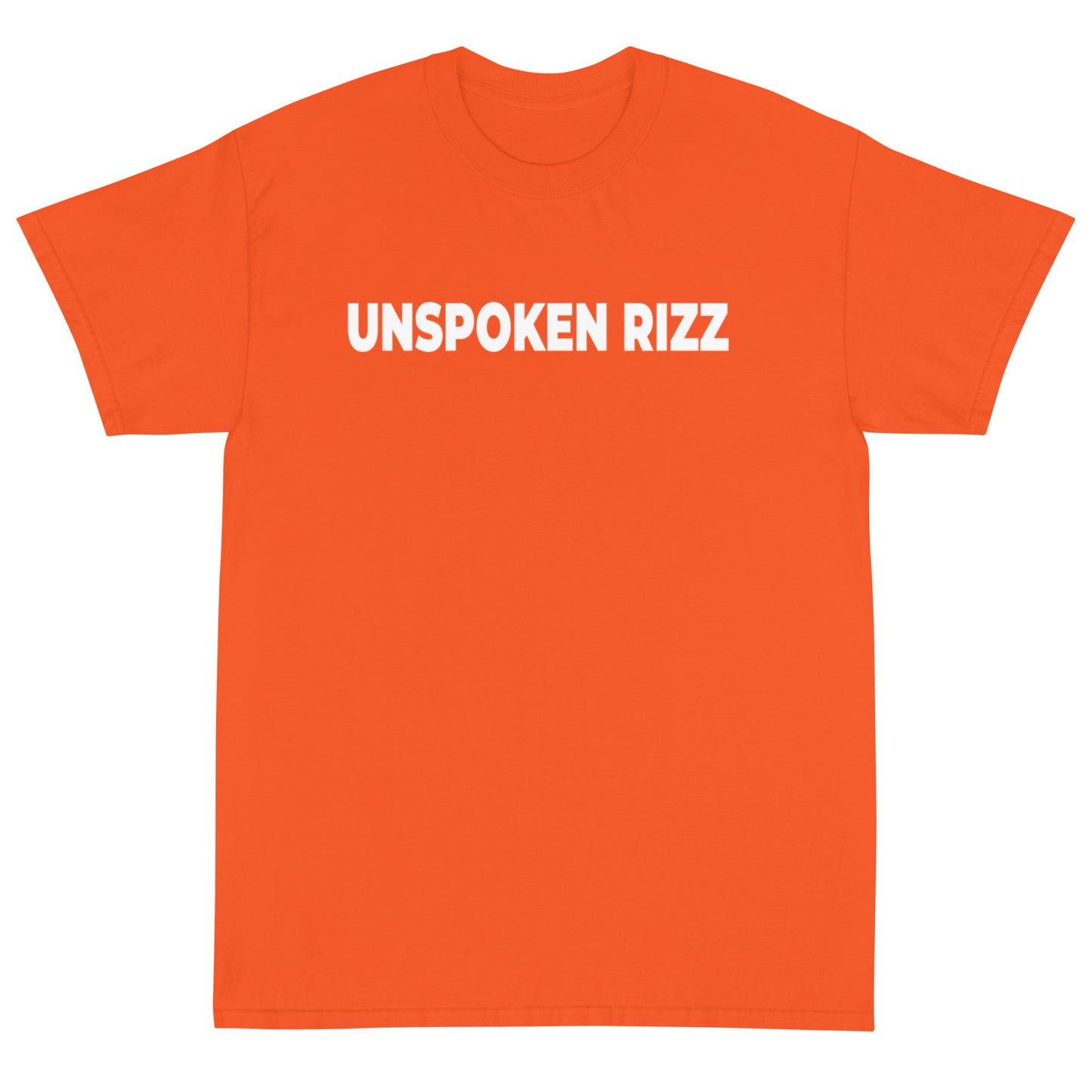 Unspoken Short Sleeve T-Shirt ( White Text )