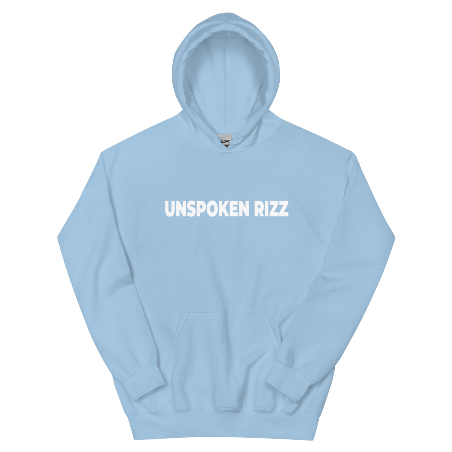 Unspoken Rizz Unisex Hoodie ( White Text )